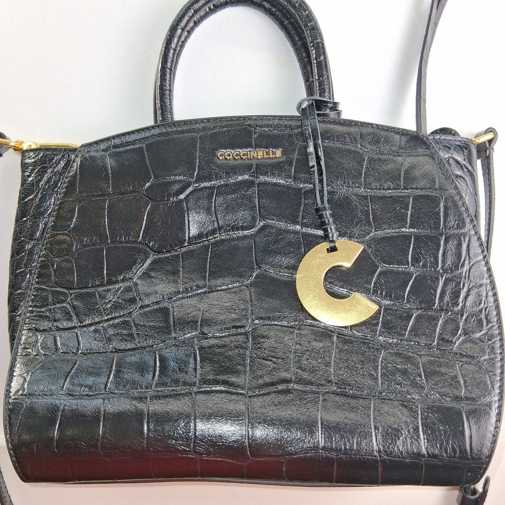coccinelle bag Black Handbag w/gold